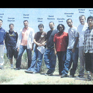 group photo of the 2005 interns